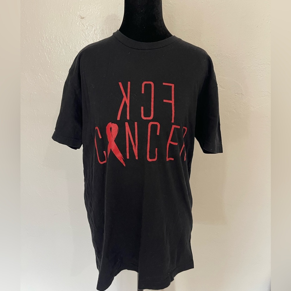 Inked Brand FCK Cancer Graphic T-Shirt - Black